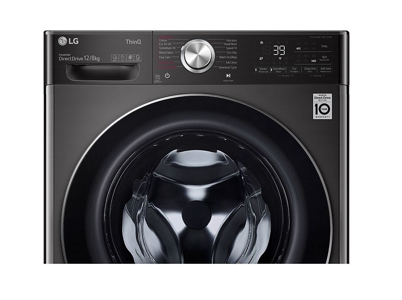ماشین لباسشویی ال جی V12 مدل WDV1260 ظرفیت 12 کیلوگرم
