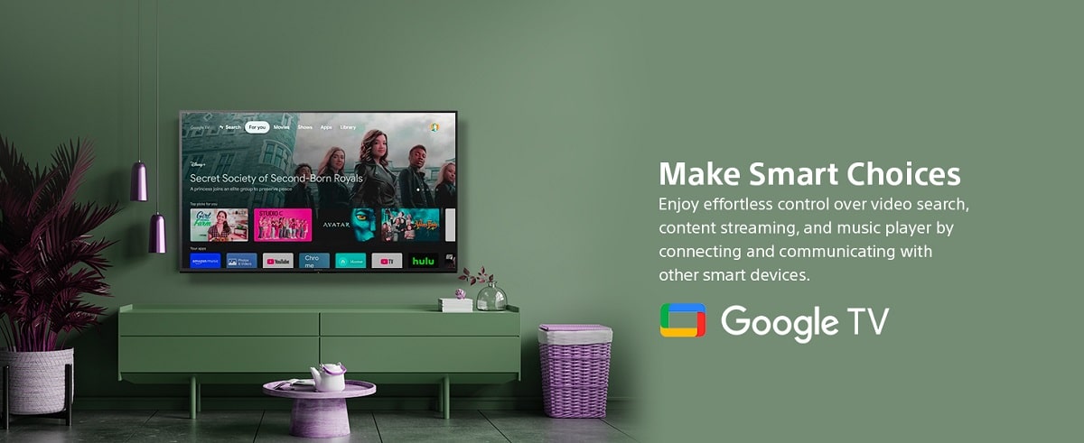 رابط کاربری google tv تلویزیون 55 اینچ سونی x85k