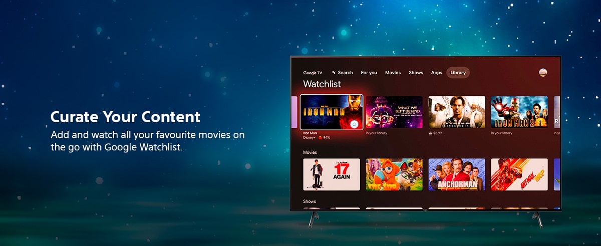 سیستم عامل اندروید در کنار رابط کاربری Google TV