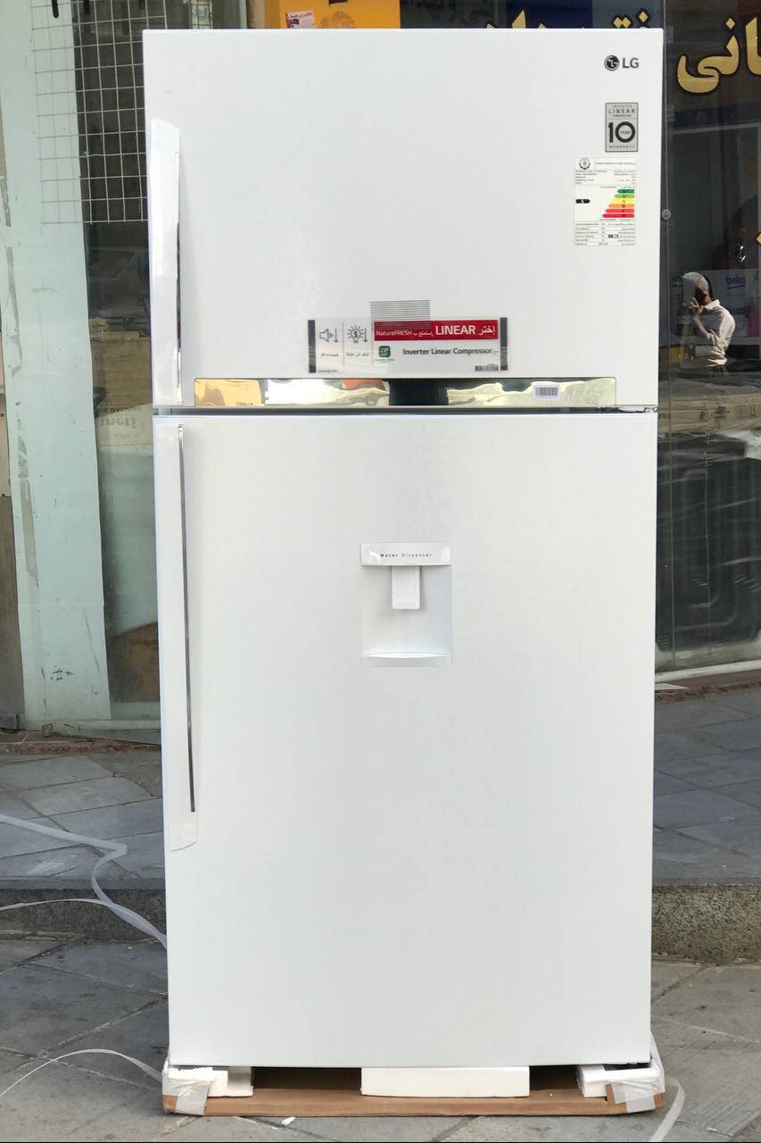 یخچال فریزر ال جی 30 فوت مدل GRM-832DHWL 1 یخچال فریزر بالا پایین ال جی مدل GRM-832DHWL سفید ساخت کره