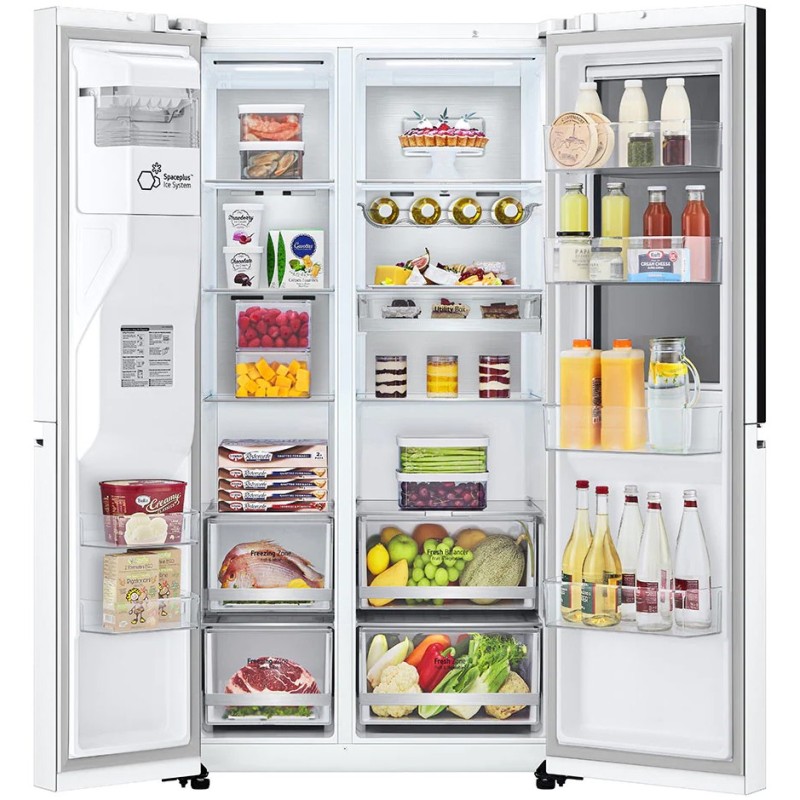 فضای داخلی یخچال فریزر ال جی GCX-287TNW
