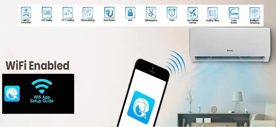 سیستم وای فای (Wi-Fi) در کولرگازی 12000 سری GWH