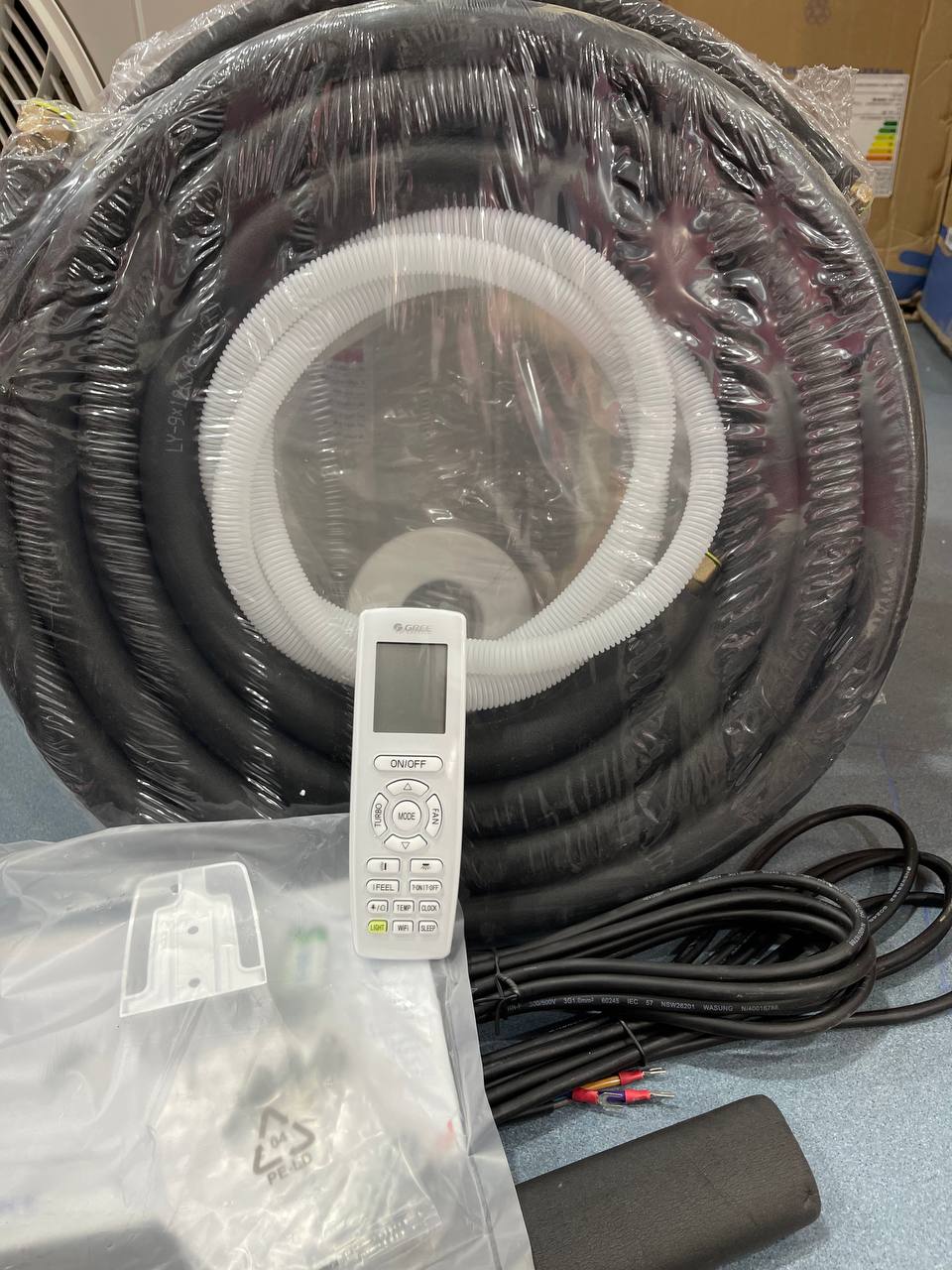 لوله مسی و کابل کولرگازی 12000 گری GWH