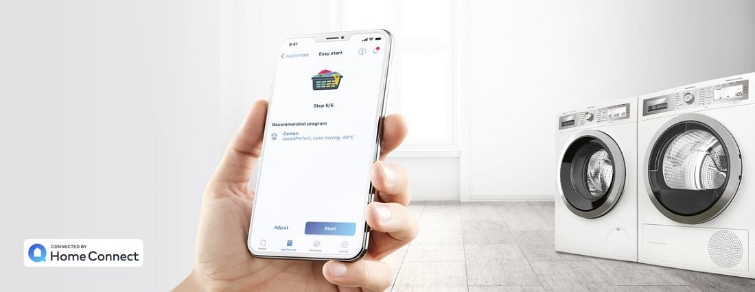 قابلیت Home Connect در لباسشویی بوش 256