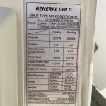 مشخصات کولرگازی 12000 جنرال گلد سری تیتانیوم اینورتر
