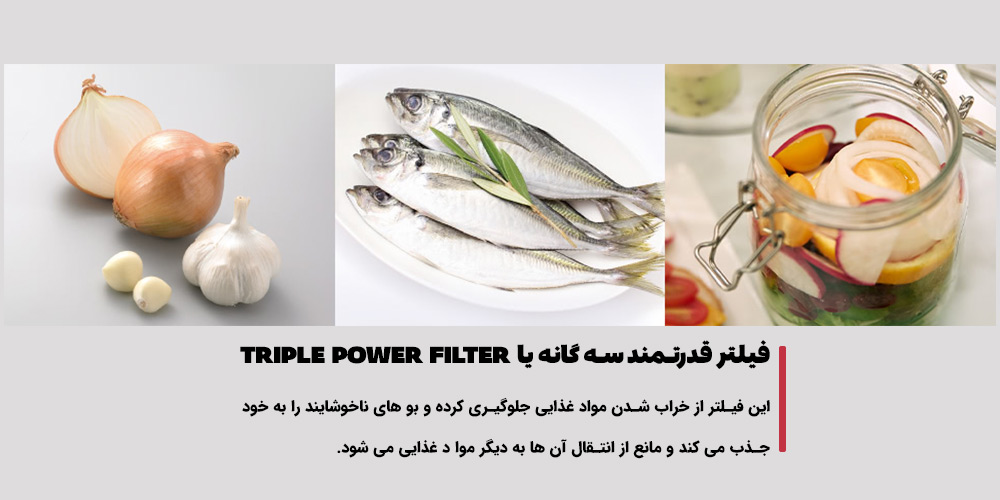 فیلتر نانو تیتانیوم در یخچال ساید هیتاچی مدل RWB720