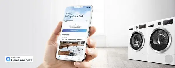 قابلیت Home Connect در لباسشویی بوش 244 سری 8