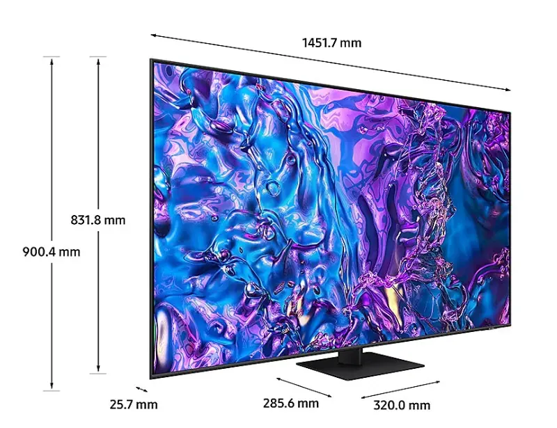 ابعاد تلویزیون 65 اینچ سامسونگ 65Q70D