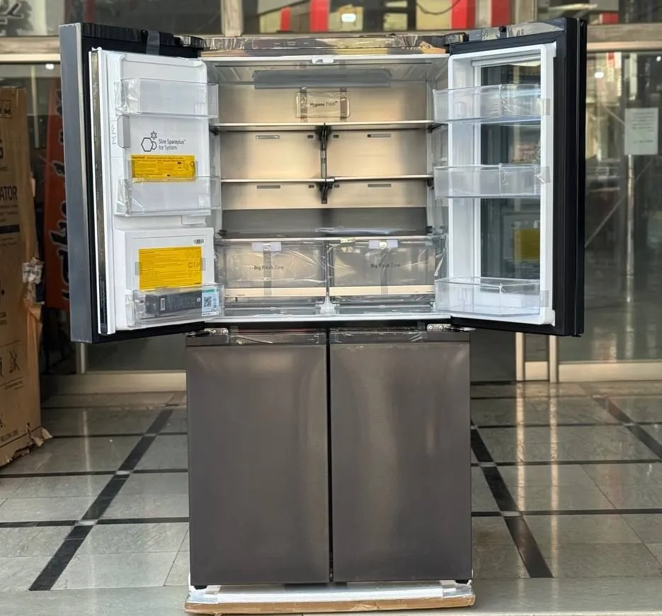 نمای بالای یخچال ال جی X39 دودی مونتاژ چین